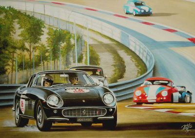 Ferrari 275 GTB. Circuit Dijon-Prenois. Daniel Sonzini